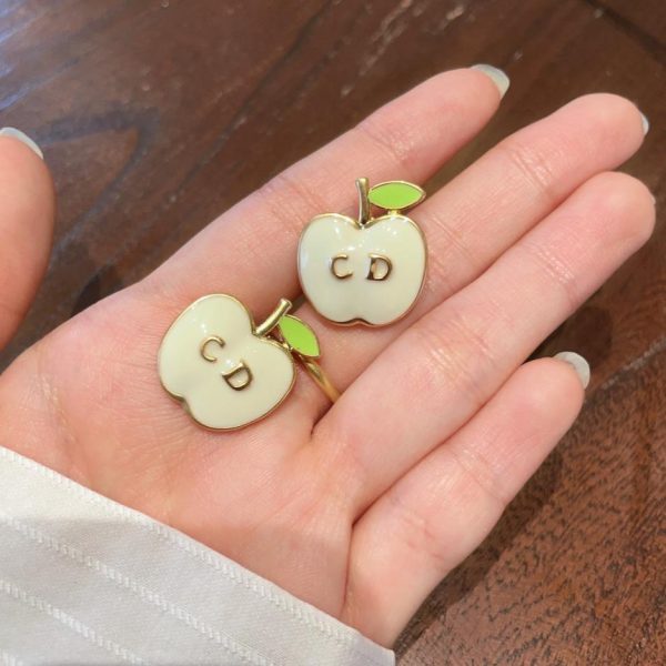 העתק, מעצב, הטוב ביותר, איכותי, 1:1, מזויף, תכשיטים עגילי דיור יד שנייה