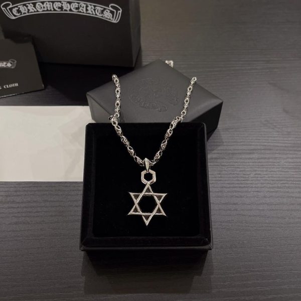 העתק, מעצב, הטוב ביותר, איכותי, 1:1, מזויף, תכשיטים שרשרת לבבות כרום